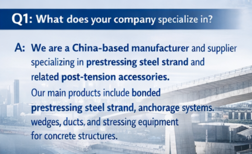 Q1: What does your company specialize in?