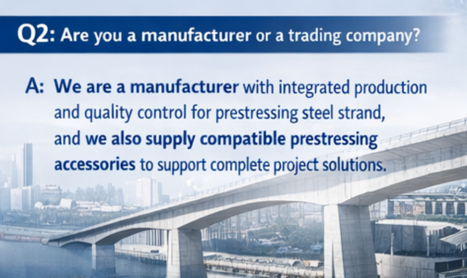 Q2: Are you a manufacturer or a trading company?